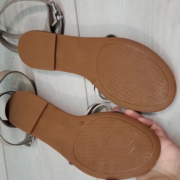 NEW Gianni Bini Womens Saffari Leather Gladiator Sandals Flats shoes sz 8M - Picture 9 of 11